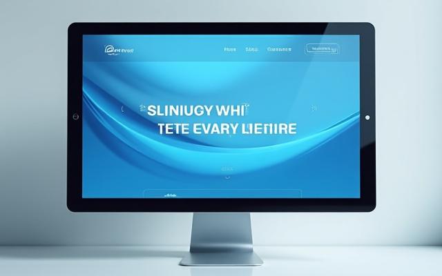 Student work: a website design mockup heavily featuring a custom color palette