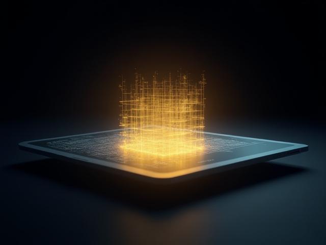 AI-Enhanced Design Training course image showing abstract AI interface elements intersecting with design tools