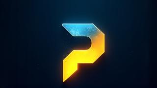 Animated logo reveal with smooth, dynamic transitions